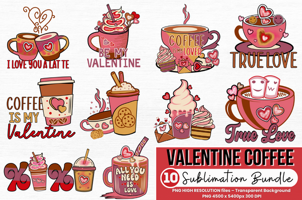 Valentine Coffee Sublimation Bundle