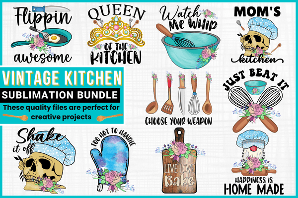 Vintage Kitchen Sublimation Bundle