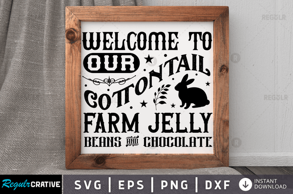 Welcome to our cottontail farm jelly Svg Designs Silhouette Cut Files