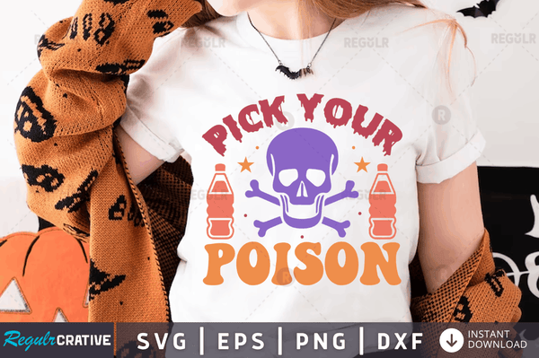 pick your poison Svg Png Dxf Cut Files