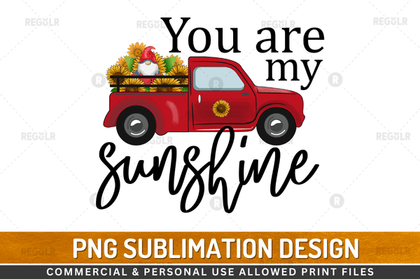 You are my sunshine Sublimation PNG Design