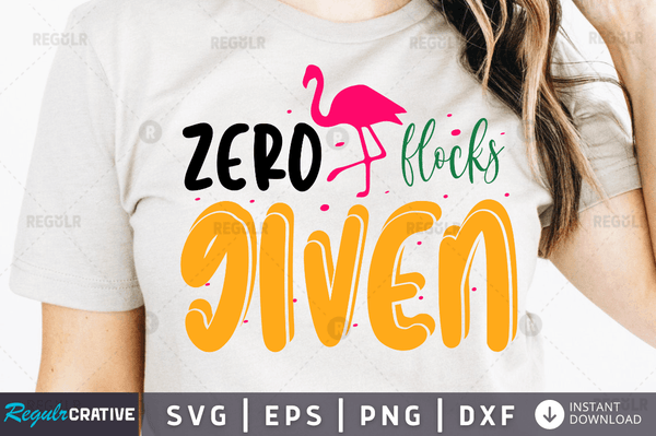 Zero flocks given Svg Designs Silhouette Cut Files