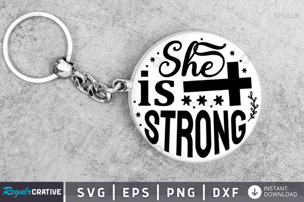 she is strong svg png cricut file