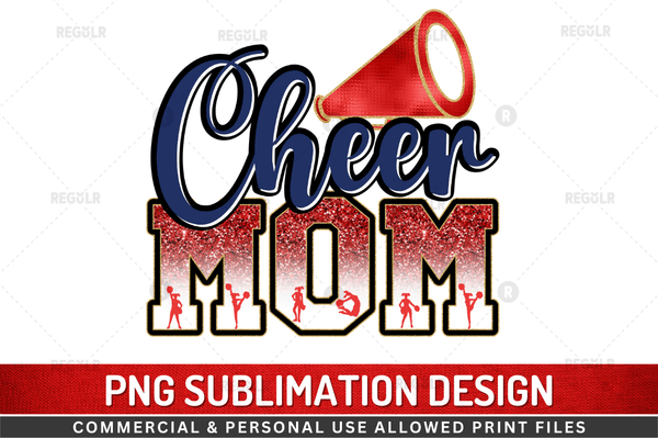 Cheer mom Sublimation PNG Design