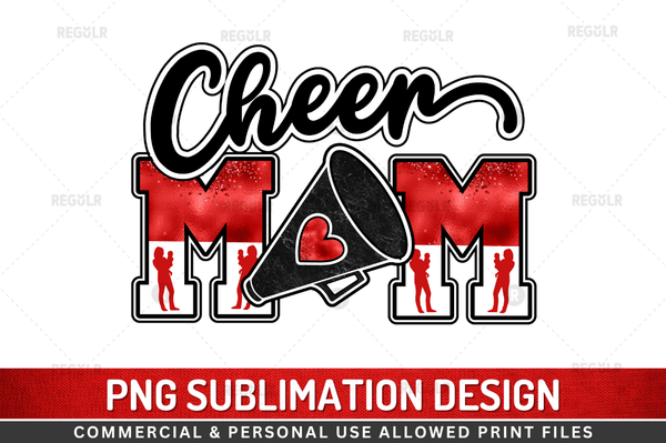 Cheer mom Sublimation Design PNG File