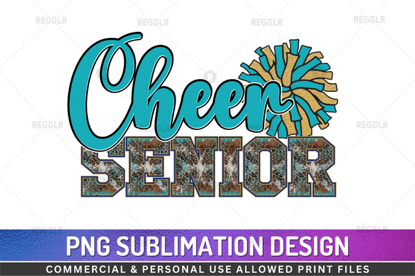 Cheer senior Sublimation Design PNG File