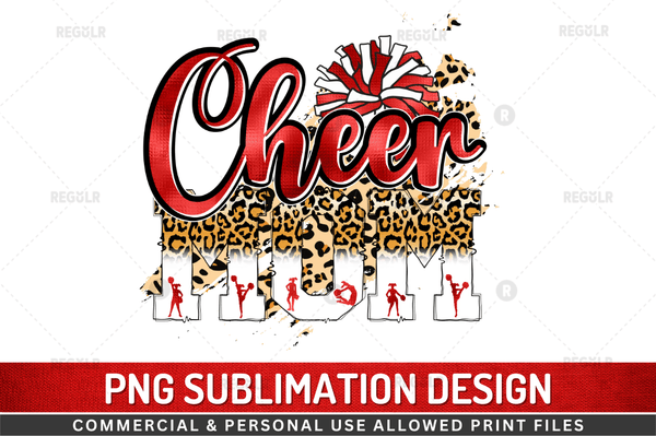 Cheer mom Sublimation Design ,Sports PNG File