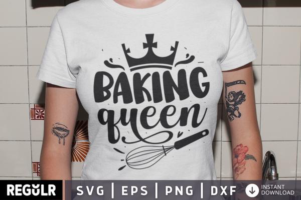 Baking queen SVG, Kitchen SVG Design