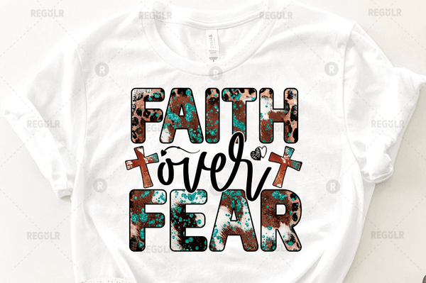 faith over fear Sublimation Design Downloads, PNG Transparent