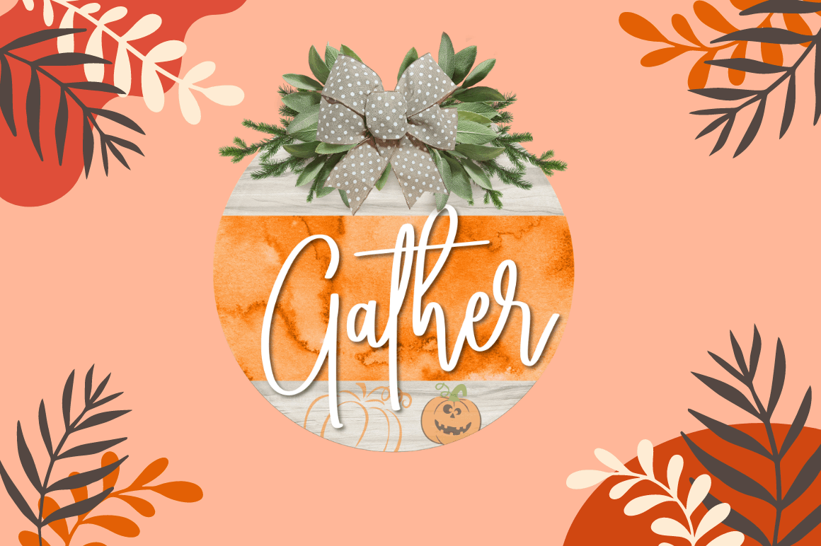 Fall Door Round Signs png Bundle