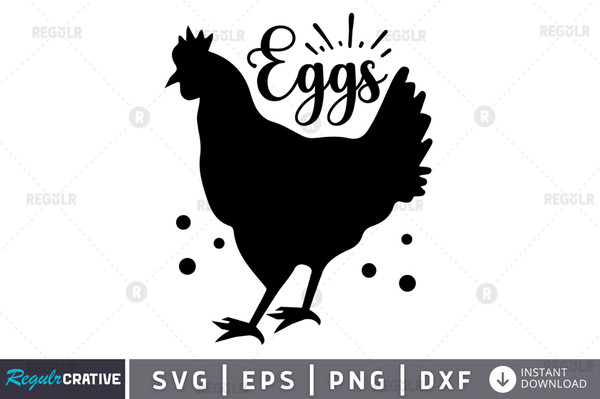 Eggs svg png cricut file