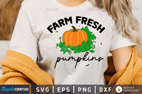 Farm fresh pumpkins svg cricut Instant download cut Print files