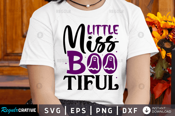 Little miss boo tiful Svg Dxf Png Cricut File