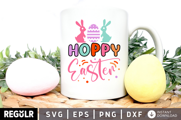 Hoppy Easter SVG, Easter SVG Design