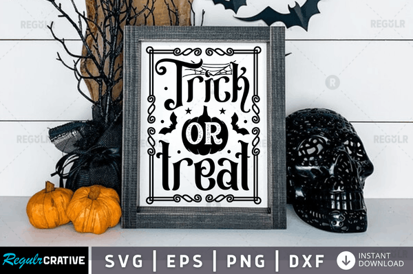 trick or treat Svg Dxf Png Cricut File