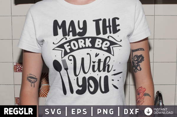 May the fork be with you SVG, Kitchen SVG Design