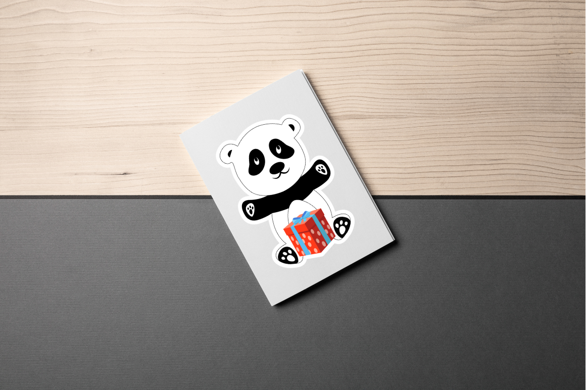 Cute Panda Printable Sticker Bundle