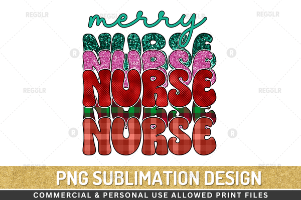merry nurse  Sublimation Design PNG File