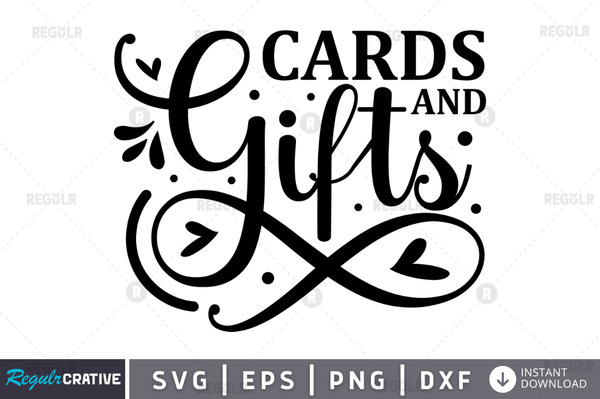 Cards and gifts svg designs cut files