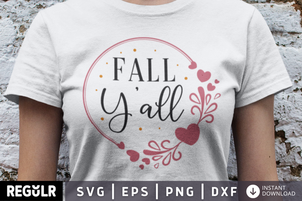Fall y'all SVG, Fall SVG Design