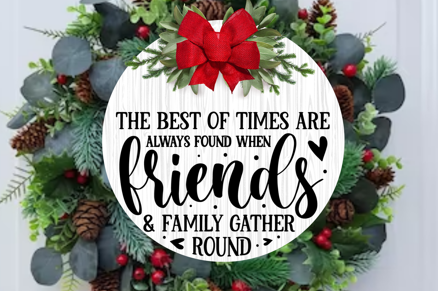 Round Farmhouse Friend  Sign Svg Bundle