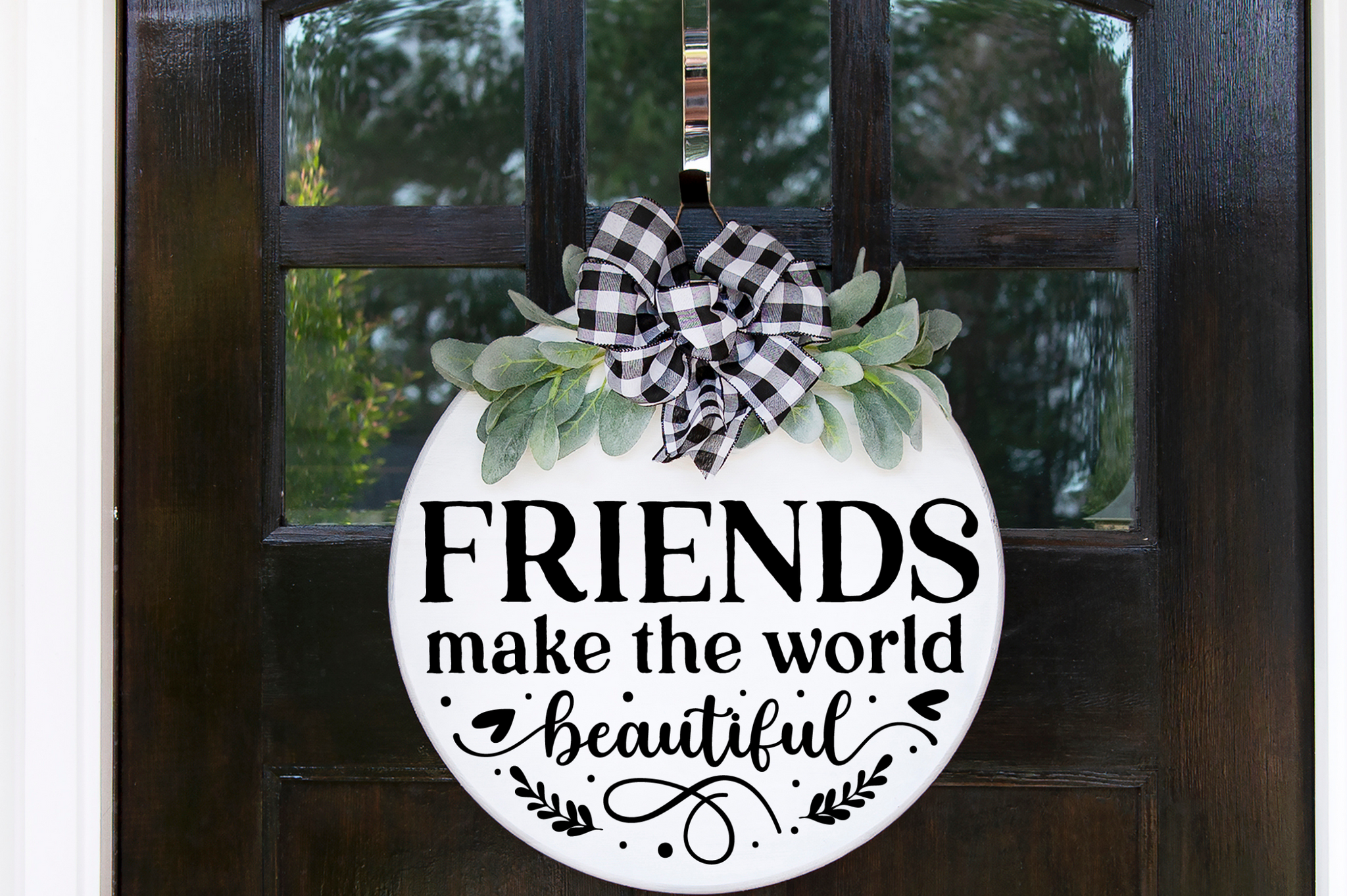 Round Farmhouse Friend  Sign Svg Bundle