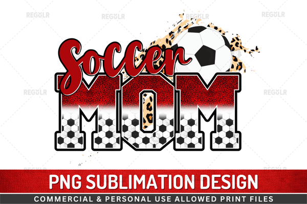Soccer Mom Sublimation Design PNG