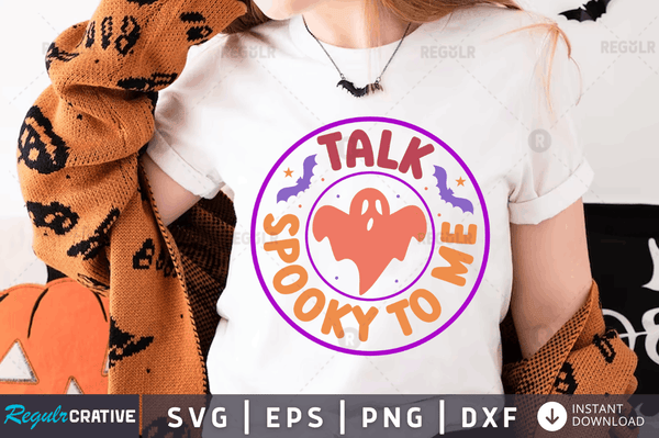 talk spooky to me Svg Png Dxf Cut Files