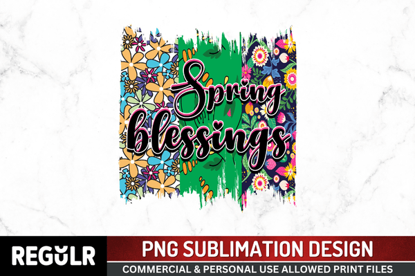 spring blessings Sublimation  PNG Design