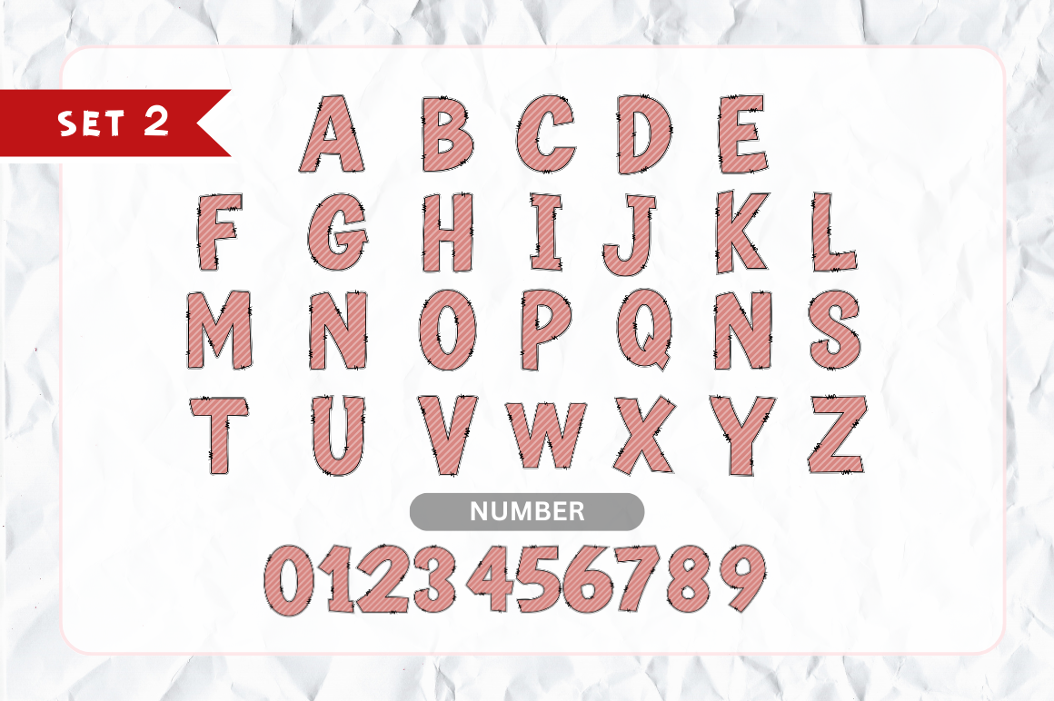 Spring Doodle Alphabet Bundle with Hand Drawn Clipart
