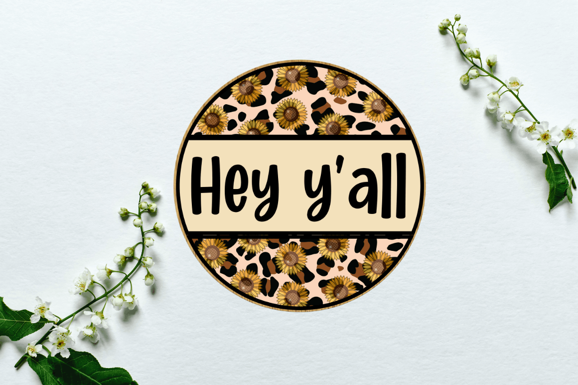 Spring  Round Door Signs png Bundle
