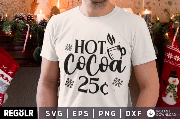 Hot cocoa 25 SVG, Winter SVG Design