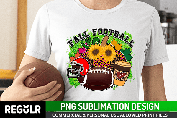 fall football Sublimation Design PNG File