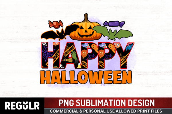 Happy Halloween Sublimation PNG, Halloween  design